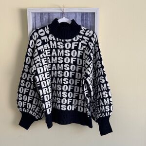 🖤Black and White H&M Graphic Sweater🖤